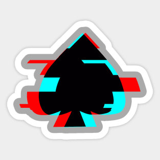 SPADES - Glitch Sticker